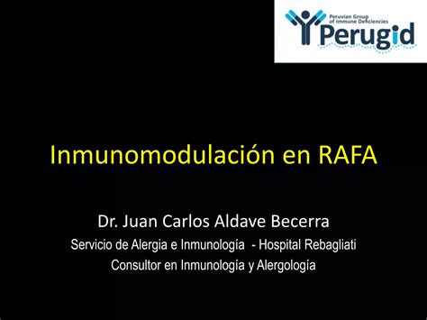 Inmunomodulaci N En Reacciones Al Rgicas A F Rmacos Antituberculosis