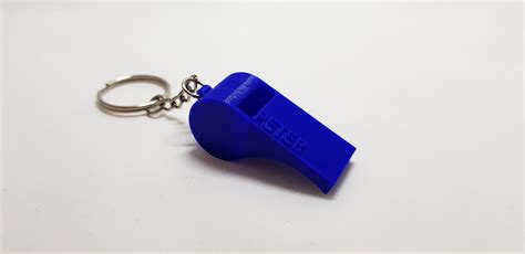 Personalized Keychain 3d Printed Whistles With Ball Etsy