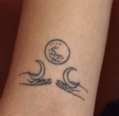 triple moon goddess tattoo in 2024 | Goddess tattoo, Finger tattoo for ...