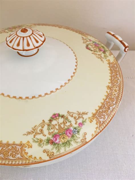 Noritake Covered Vegetable Bowl Vintage Nippon For Etsy