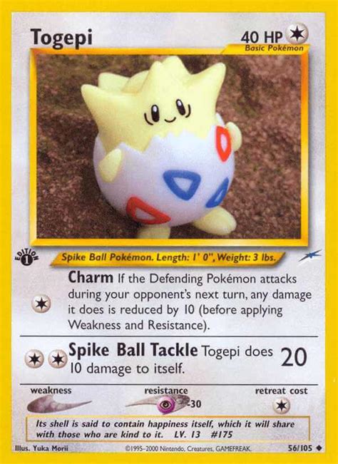 Togepi Neo4 56 Pokémon Card Database Pokemoncard