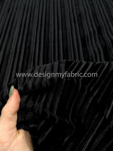 Black velvet fabric #91936 - Design My Fabric