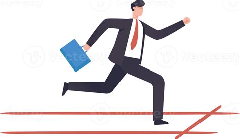 business man  briefcase running fast illustration png  png