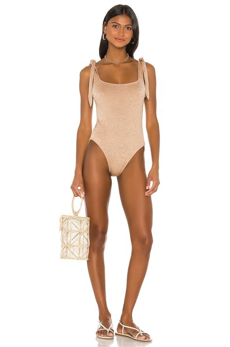 LPA Mable One Piece In Nude Leopard REVOLVE