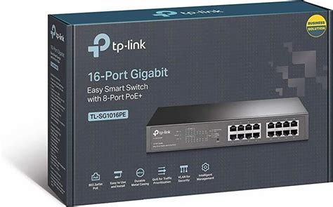 TP LINK 16 PORT GIGABIT EASY SMART SWITCH LAN Capable Black At Rs