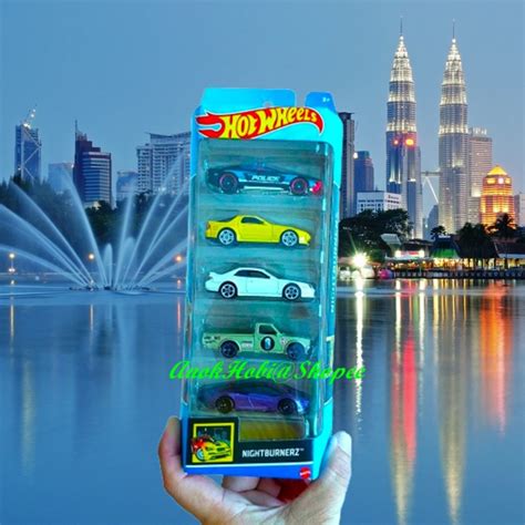 HOT WHEELS 5 PACK NIGHTBURNERZ 2023 With HONDA PRELUDE MAZDA SAVANNA RX7 McLAREN SPEEDTAIL