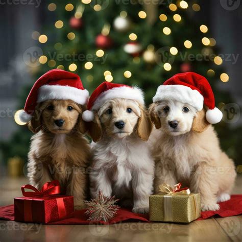 Christmas Puppies Stock Photos, Images and Backgrounds for Free Download