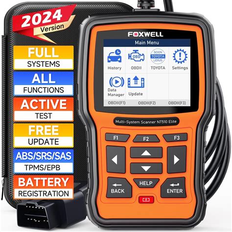 Scanner Bidirectionnel OBD2 FOXWELL Voiture ABS SRS SAS TPMS EPB Huile