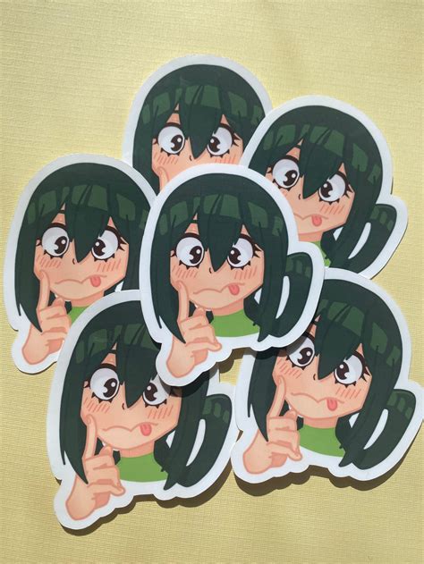 Tsuyu Asui Froppy Vinyl Sticker Mha Anime Etsy