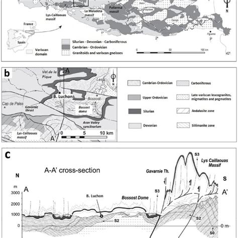 Geological Setting Of The Luchon Hydrothermal System A Geological