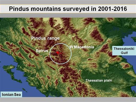 Pindus Mountains Ancient Greece Map - Map