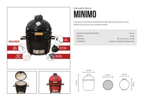 Kamado Bono Minimo Ceramic Grill 15 Kamado Kings