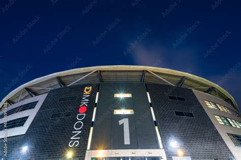 Milton Keynesengland September 2021 Stadium Mk Dons At Nightstadium