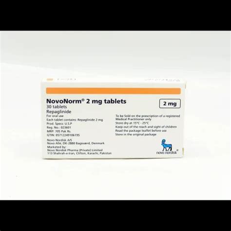 Novonorm Mg Tablets At Rs Stripe Repaglinide Tablet In Nagpur