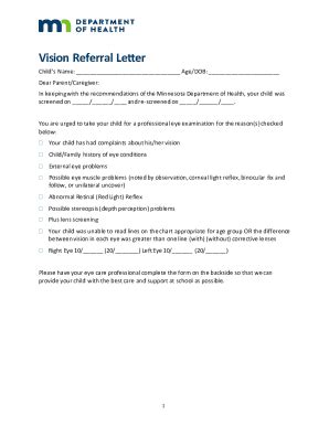 Fillable Online VisionReferralFirstNotice Sample Docx Cloudfront Net