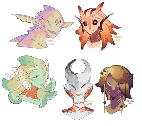 Aliens Heads Oc By Olegivolga On Deviantart