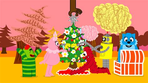 Yo Gabba Gabba Decorate The Tree By Yellowstarart On Deviantart