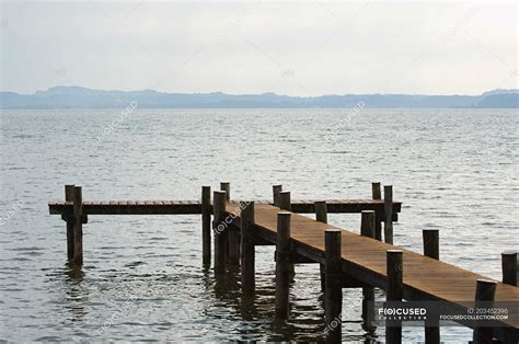 View Of Wooden Jetty On Lake Relax Nature Stock Photo 203452396