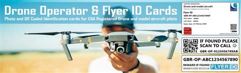 Caa Drone Id Cards Flyer Id Cards Operator Id Stickers