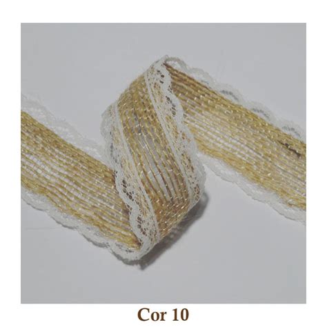 Fita De Juta Com Renda - Fita de Juta com Renda 10r30 - 3,0 cm | Elo7 Produtos Especiais