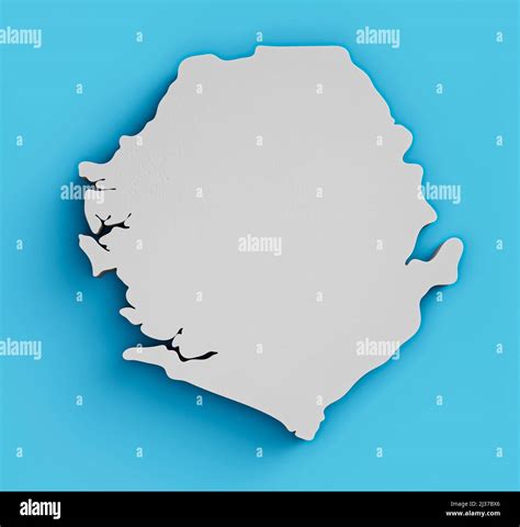 Sierra Leona 3d Mapa Topográfico Geografía Cartografía Y Topología