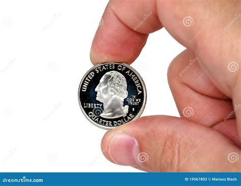 Quarter dollar coin stock image. Image of banking, earnings - 19567803