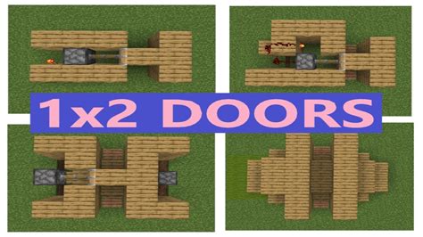 Minecraft 1x2 Piston Door Youtube