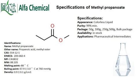 China Methyl Propanoate CAS NO: 554-12-1 Manufacturers - Free Sample ...