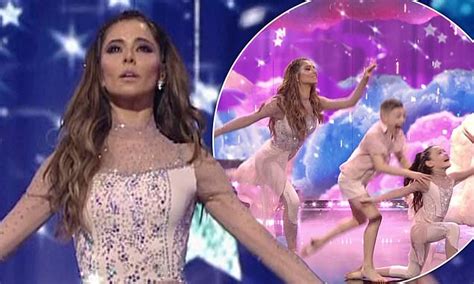 Cheryl Looks Ethereal In A Nude Sequinned Leotard On The Greatest Dancer Final Daily Mail Online