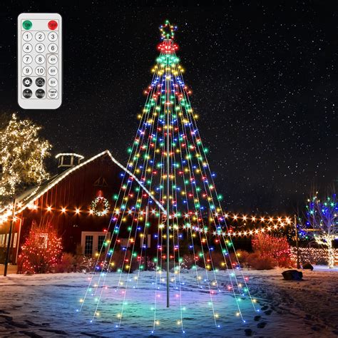 weatherproof outdoor christmas tree with lights 6