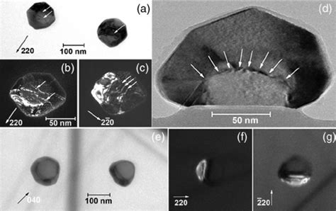 A C Plan View And D Cross Section Tem Micrographs Of Ge Si