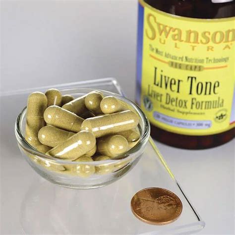 Swanson Ultra Liver Tone 300 Mg 120 Veggie Capsules Liver Detox Formula