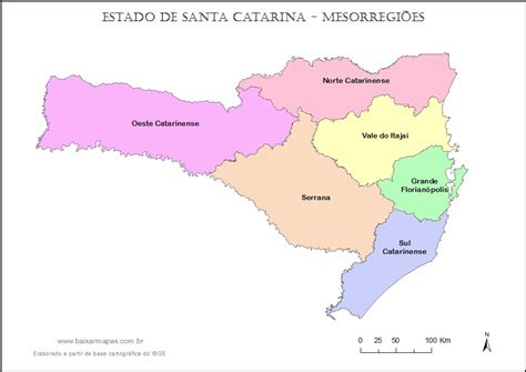 Mapas De Santa Catarina E Florian Polis