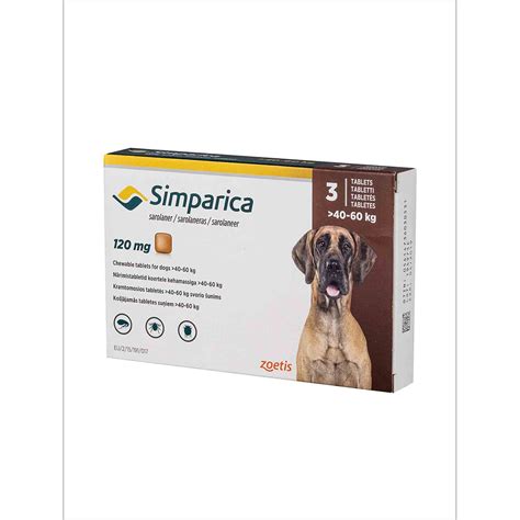 Simparica 120 mg - 40 kg a 60 kg