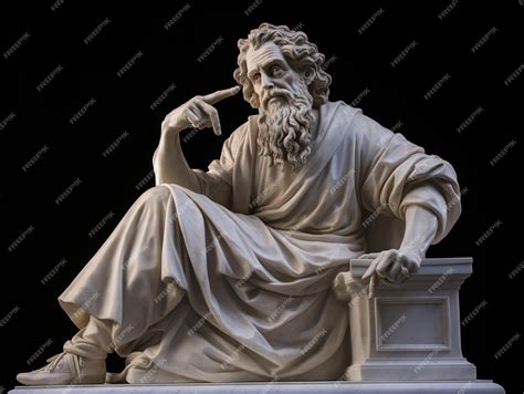 Premium AI Image | illustration of philosopher statue