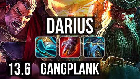 Darius Vs Gangplank Top 11 1 3 6 Solo Kills 1 6m Mastery 400