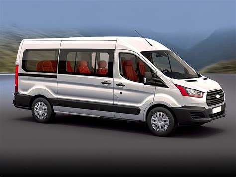 white minibus rural transportation countryside travel