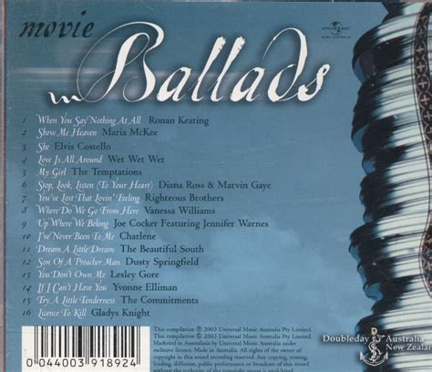 Movie Ballads Various Artists Cd Ebay