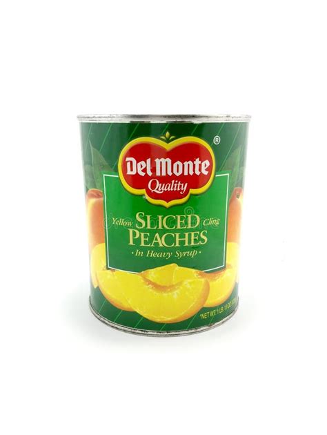 Del Monte Sliced Peaches Can in Manila, Philippines Editorial Image ...