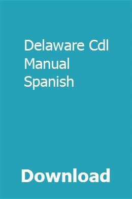 Cdl Manual In Spanish