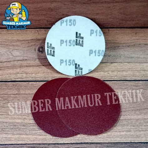 Jual Amplas Bulat Hamplas Velcro Tempel Inch Grit Shopee Indonesia