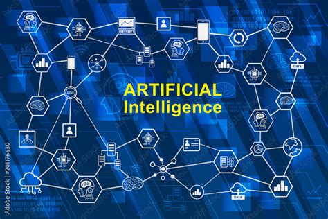 Artificial Intelligence Ai Infographic Network Concept Illustration