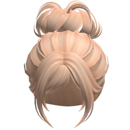 Messy Bun Updo Blonde Roblox ID Code