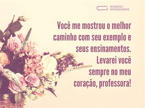 Foi maravilhoso conhecer você, professora - Mundo das Mensagens