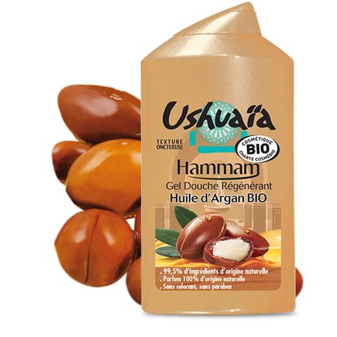 Gel Douche Régénérant Huile d Argan Bio Hammam Bio Ushuaïa