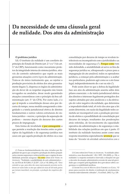 Pdf A Necessidade De Uma Cl Usula Geral De Nulidade Dos Atos Da