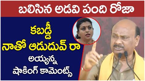 Ayyanna Patrudu Controversial Comments On Minister Rk Roja Nara