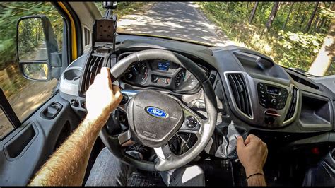 2017 Ford Transit 22 Tdci 125hp 0 100 Pov Test Drive 920 Joe Black Youtube