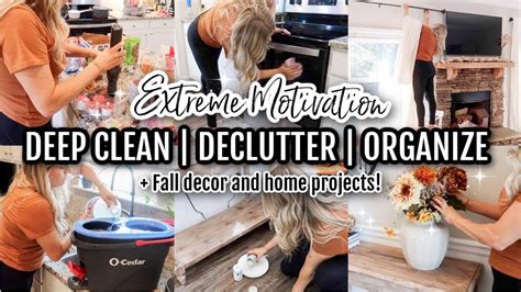 NEW PRODUCTIVE DAY OF FALL DEEP CLEANING MOTIVATIONAL CLEAN WITH