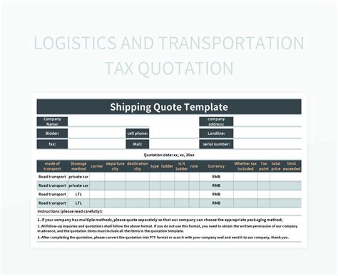 Free Logistics And Transportation Templates For Google Sheets And